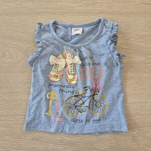 Toddler 6~12 Months Blue Kids Shirt with Graphic Design